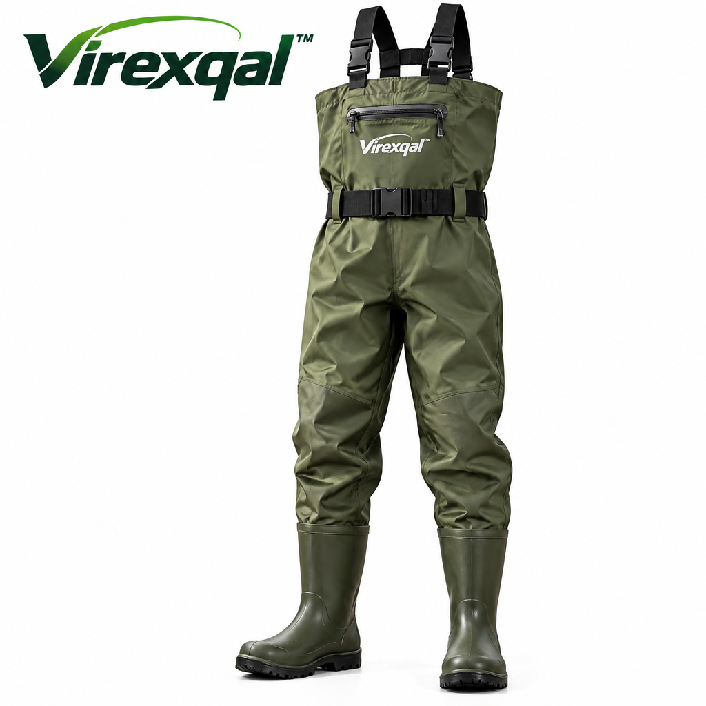 Virexqal™ Chest-Style Fishing Waders with Boots — Product view