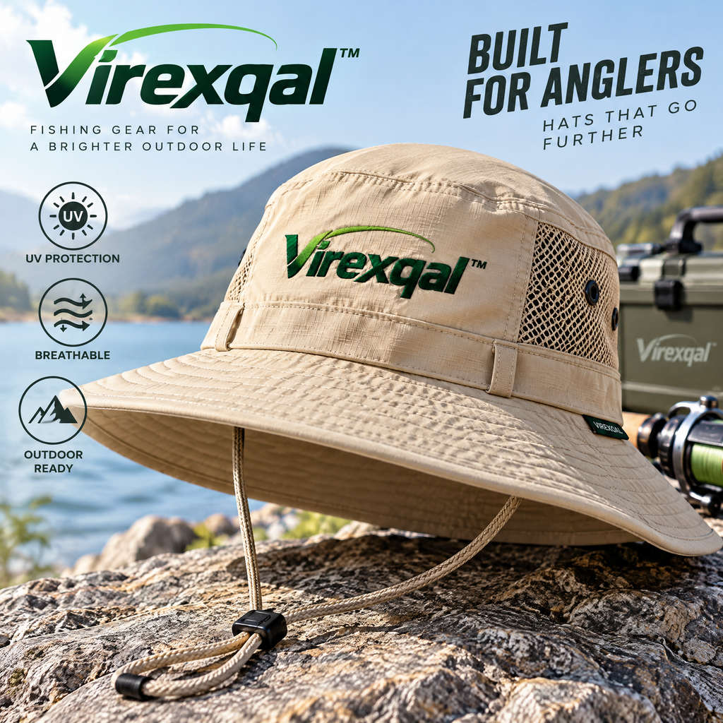Virexqal™ Wide-Brim Breathable Fishing Hat — Outdoor setting