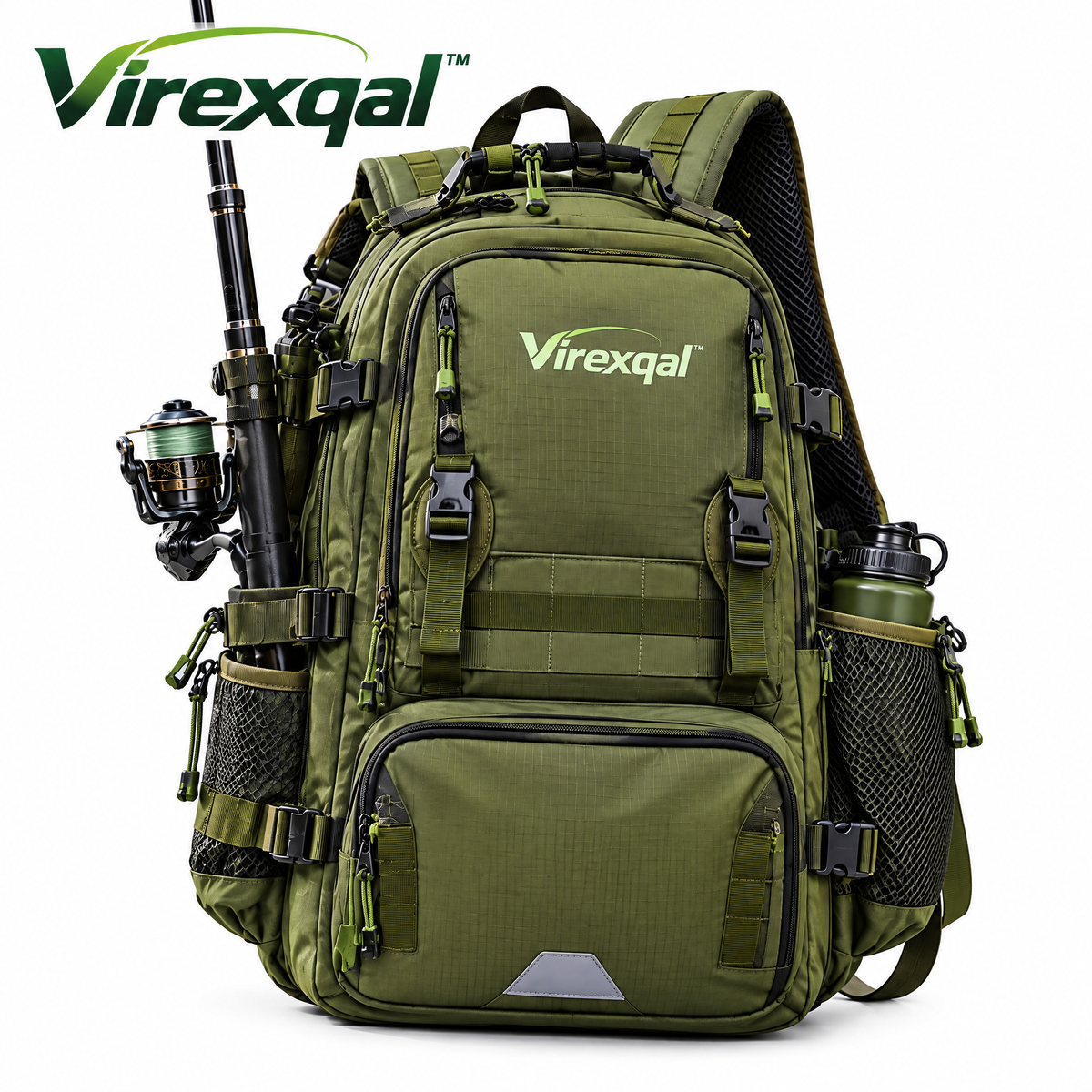 Virexqal™ Multi-Pocket Fishing Backpack — Product view