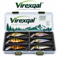 Virexqal™ Premium Fishing Lure Set with Clear Case — Product view